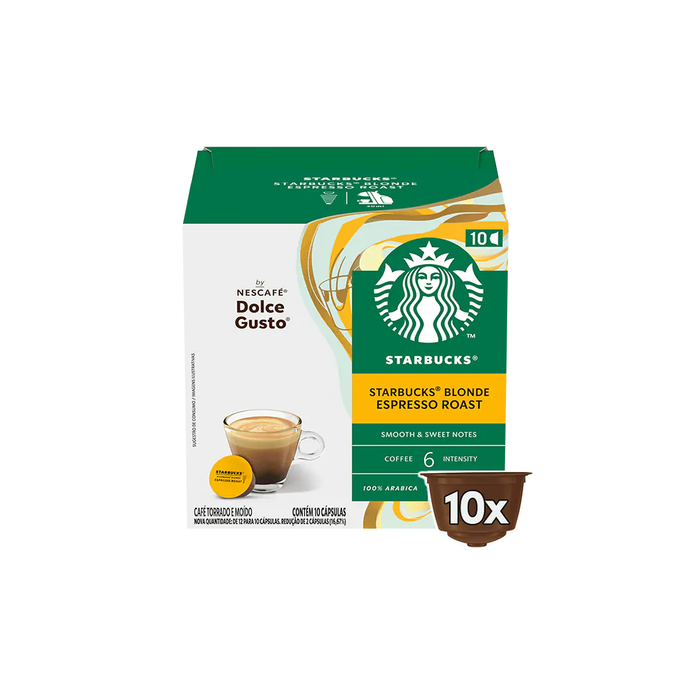 STARBUCKS BLONDE ESPRESSO ROAST 10 CÁPSULAS