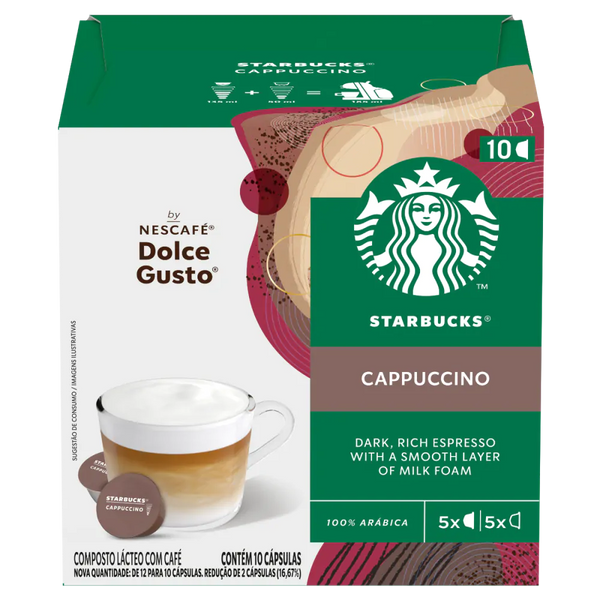 STARBUCKS CAPPUCCINO 10 CÁPSULAS