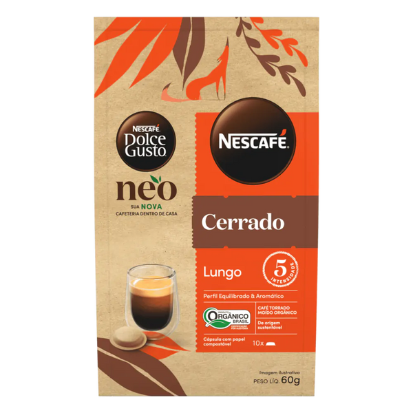 NEO Lungo Cerrado Orgânico 10 Cápsulas